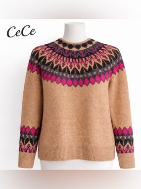 CeCe Nordic Pattern
Sweater.  Women small. 
Excellent condition.
Chic Fair Isle.